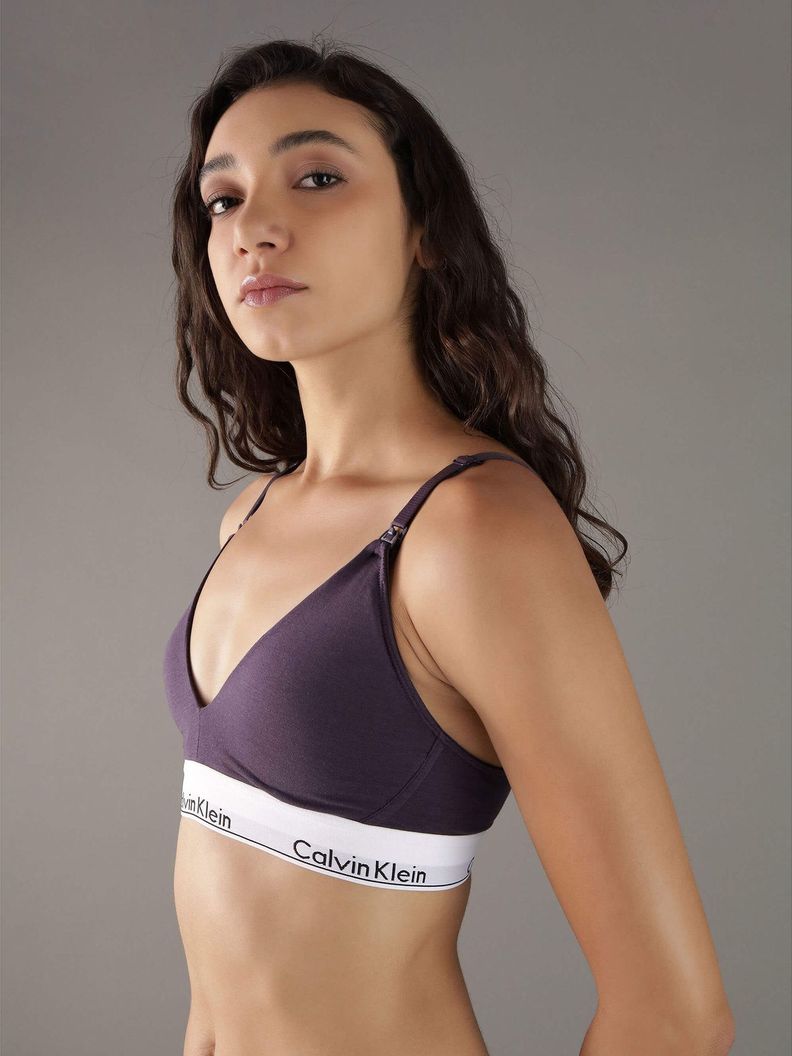 Bralette maternidad - modern cotton Morado Calvin Klein S