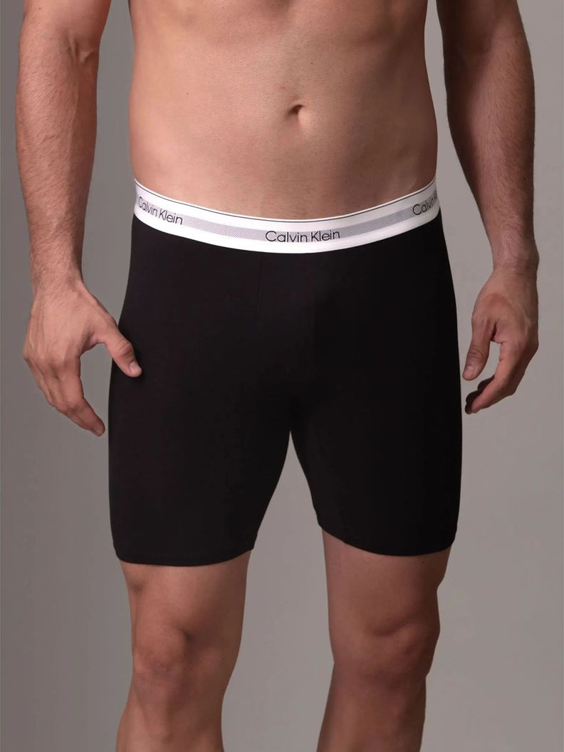 Pack 3 Bóxer Brief Long Air Negro Calvin Klein-1