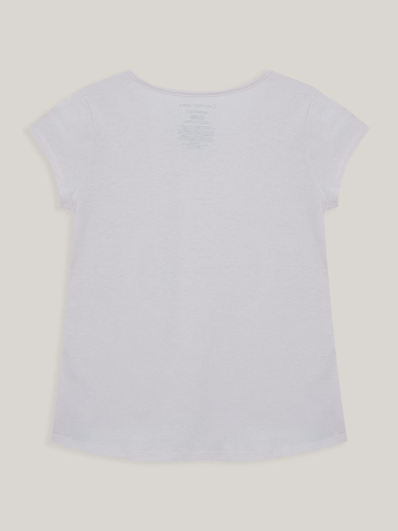 Polera Niña Split Monogram Blanco Calvin Klein-1