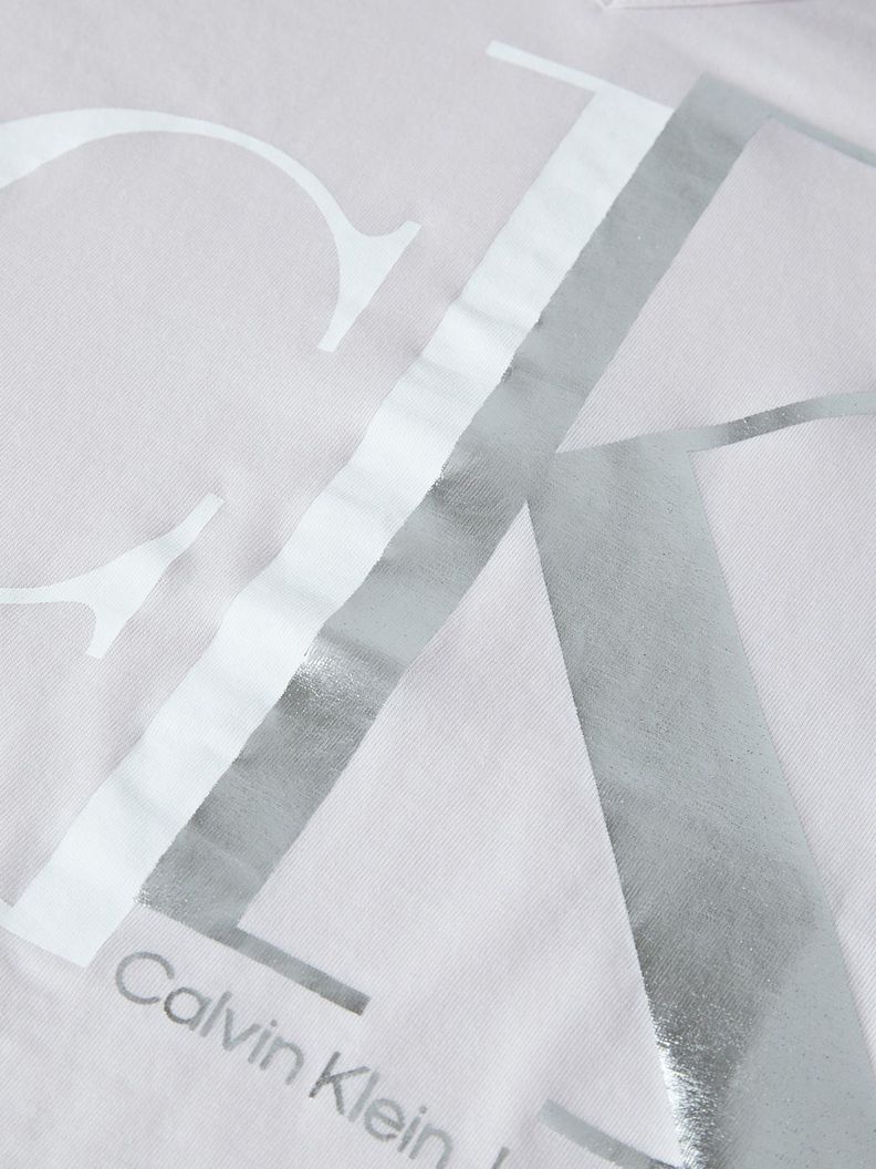 Polera Niña Split Monogram Blanco Calvin Klein-3