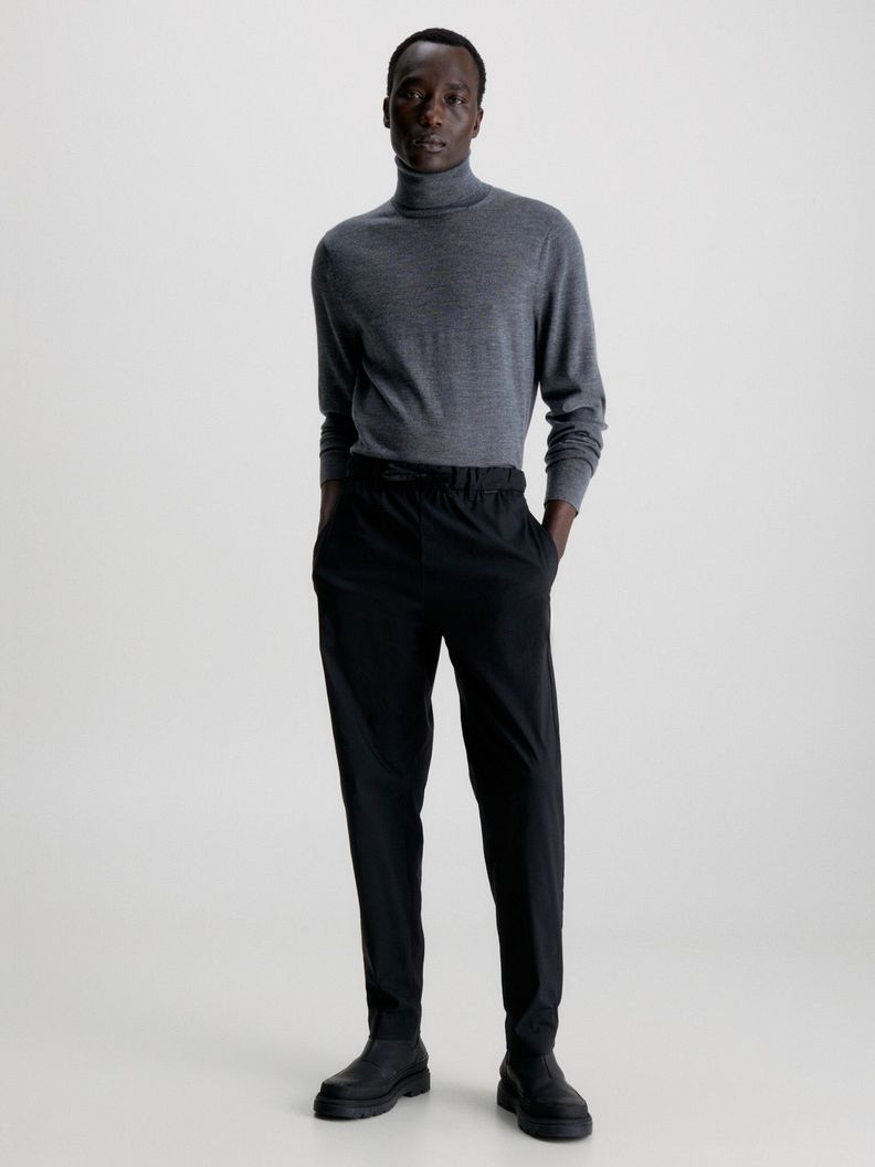 Sweater Cuello Alto Merino Gris P4E Calvin Klein-1