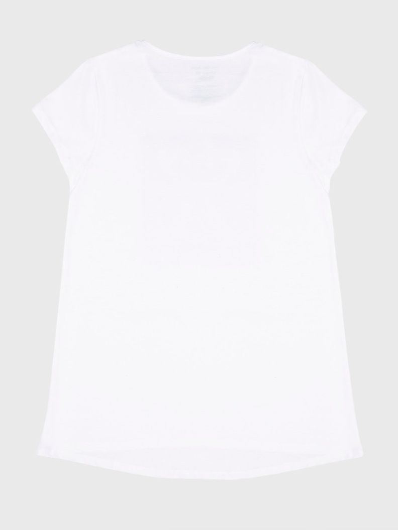 Polera Niña Monogram Sequin Blanco Calvin Klein-1