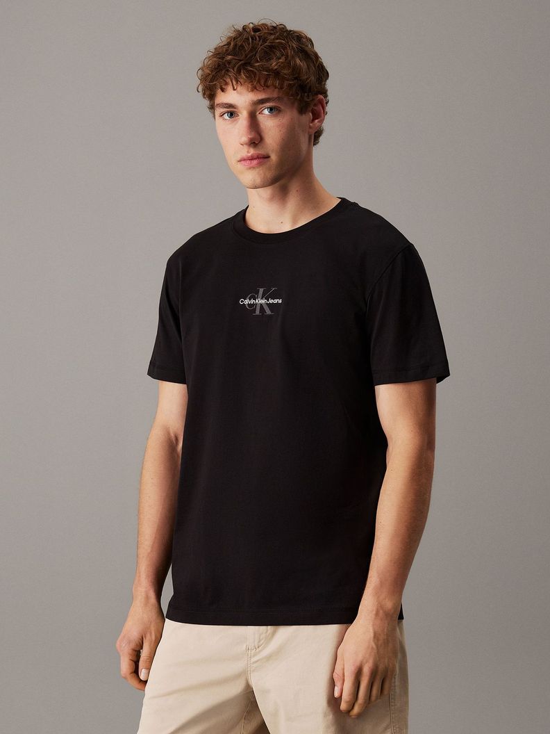 Polera Monologo Negro Calvin Klein-0