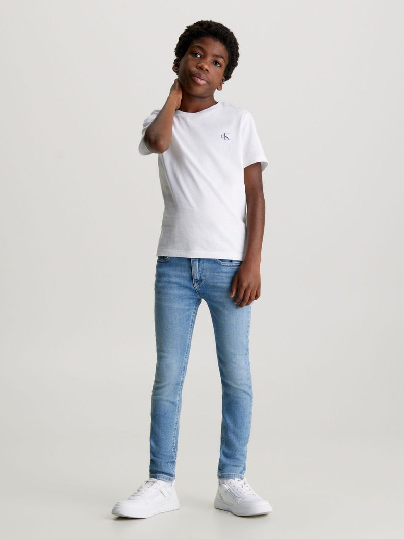 Jeans Niño Mid Rise Skinny Azul Calvin Klein-1