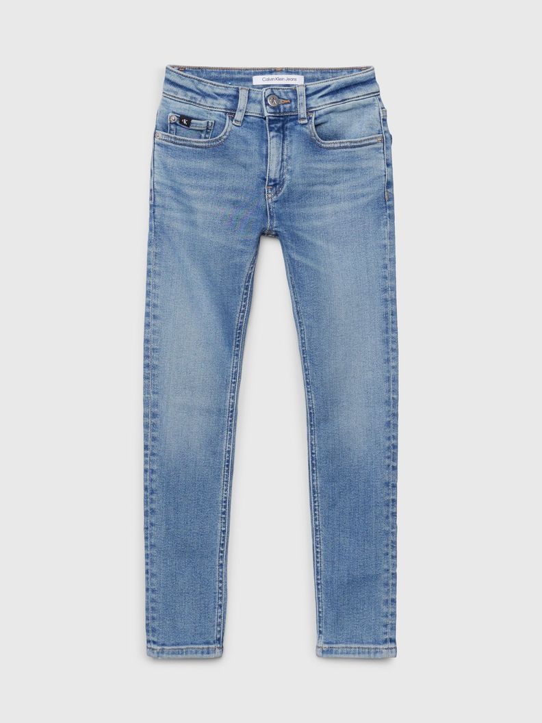 Jeans Niño Mid Rise Skinny Azul Calvin Klein-4