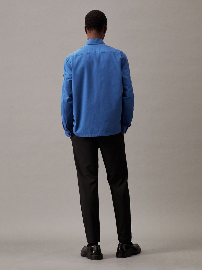Camisa Cotton Nylon Overshirt Azul Calvin Klein-2