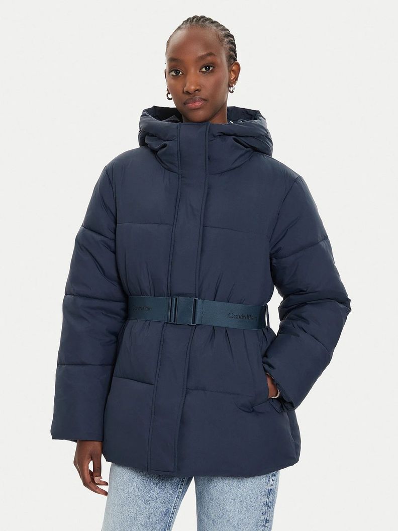 Parka Logo Belt Puffer PPK Azul Calvin Klein-0