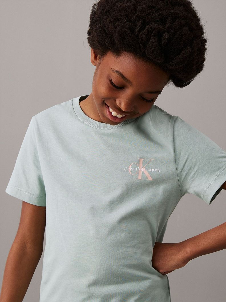 Polera Niño Ches Monologo Verde Calvin Klein-7