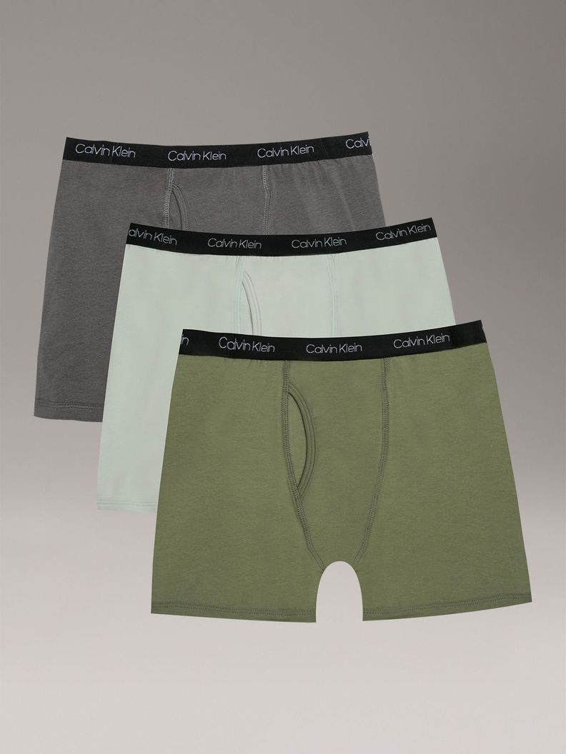 Pack 3 Boxer Brief Stretch Multicolor Nino Calvin Klein Surtido XS
