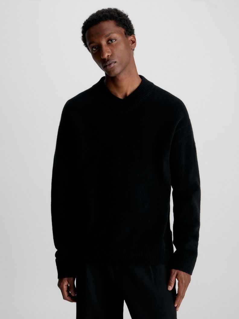 Sweater Blend Comfort Negro Calvin Klein-0