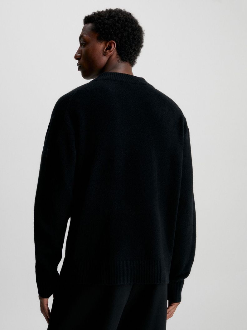Sweater Blend Comfort Negro Calvin Klein-2