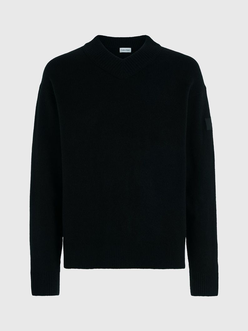 Sweater Blend Comfort Negro Calvin Klein-4