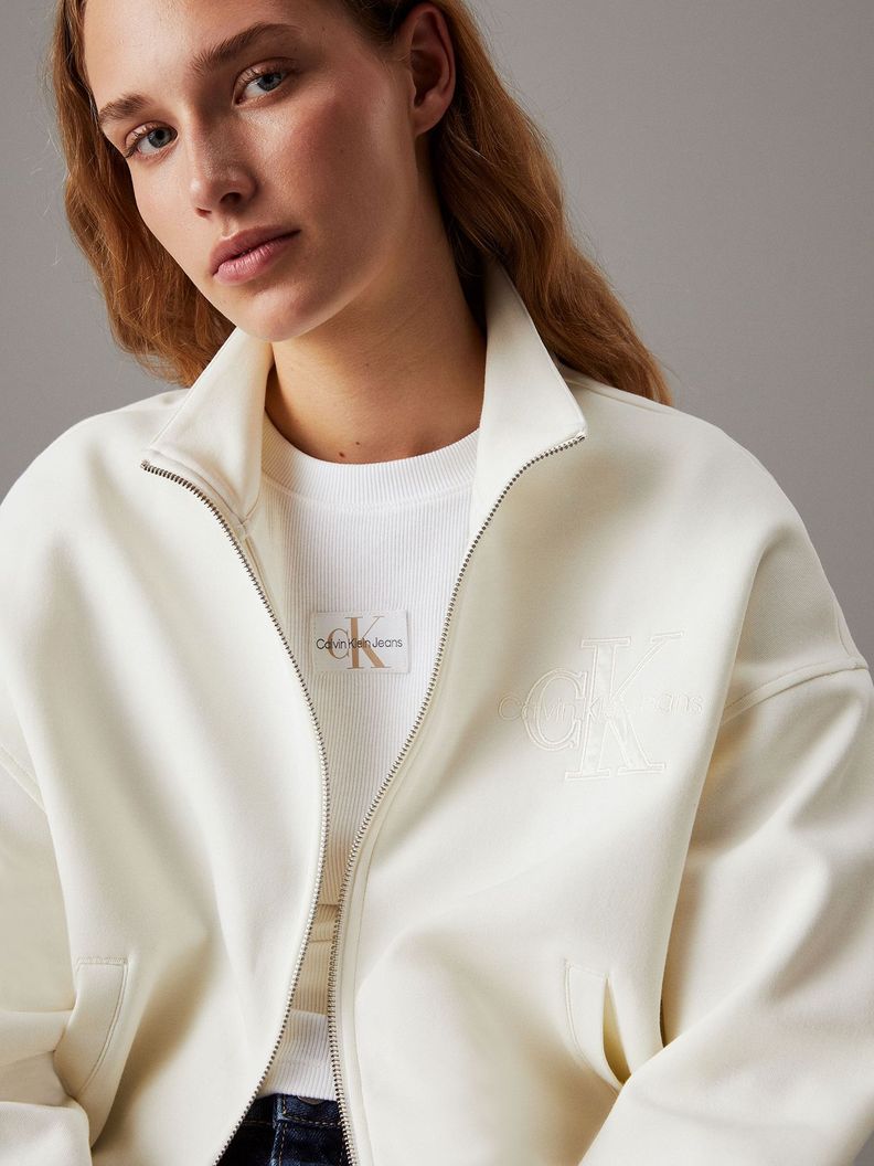 Polerón Satin Applique Beige Calvin Klein-3