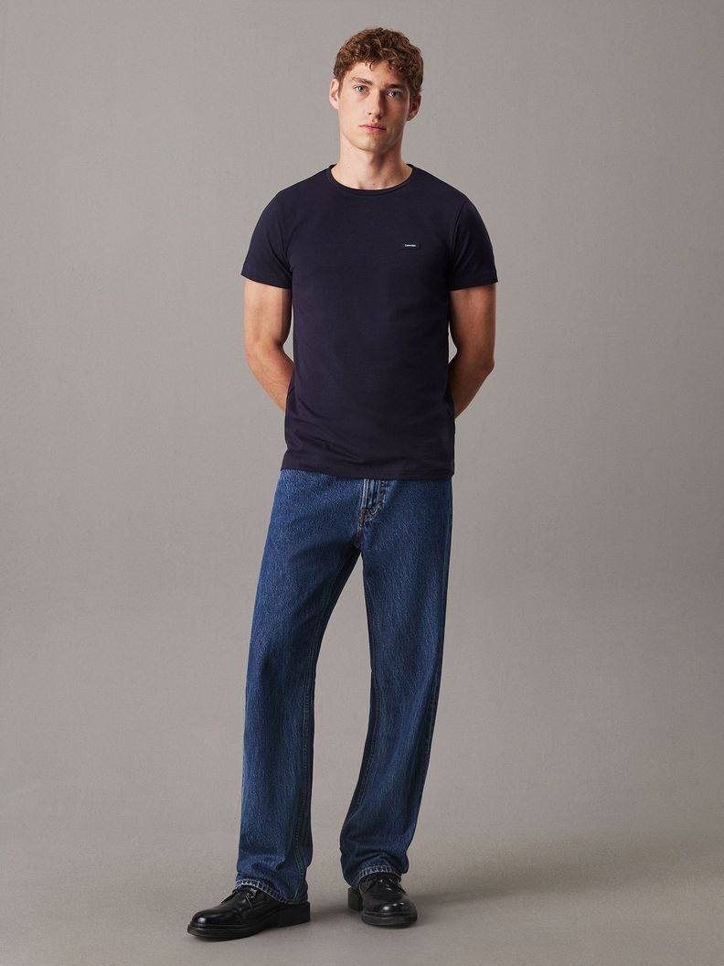 Polera Stretch Slim Fit Azul Calvin Klein-1