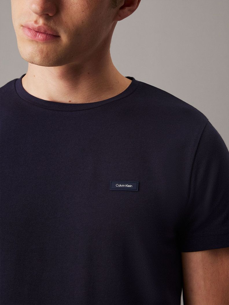Polera Stretch Slim Fit Azul Calvin Klein-3