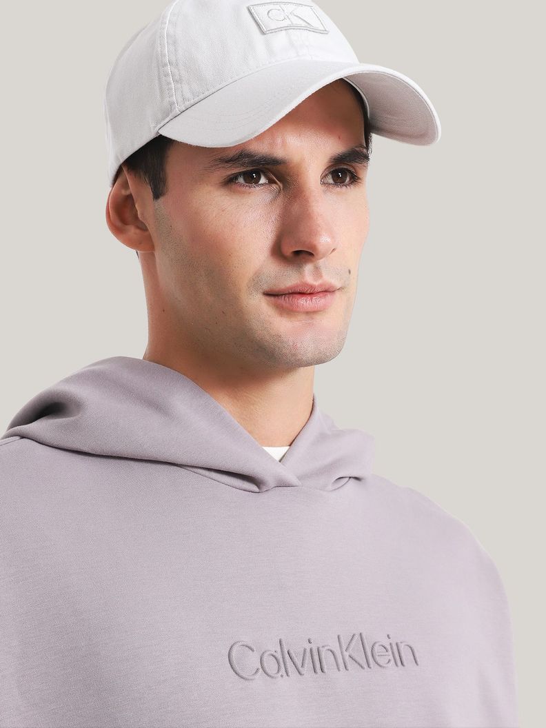 Polerón con Gorro Embossed  Comfort Gris Calvin Klein-3