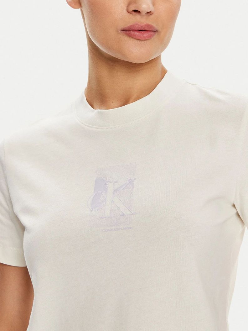 Polera Diffused Ck Regular Blanco Calvin Klein-3