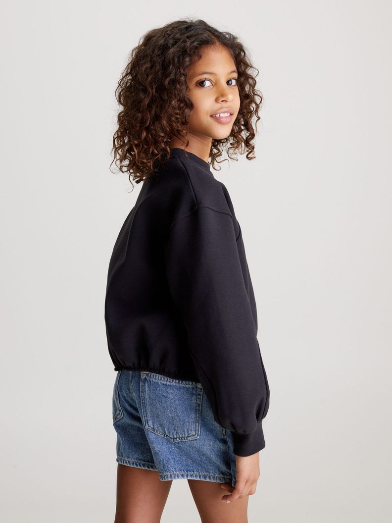 Polerón Niña Iridescent Negro Calvin Klein-2
