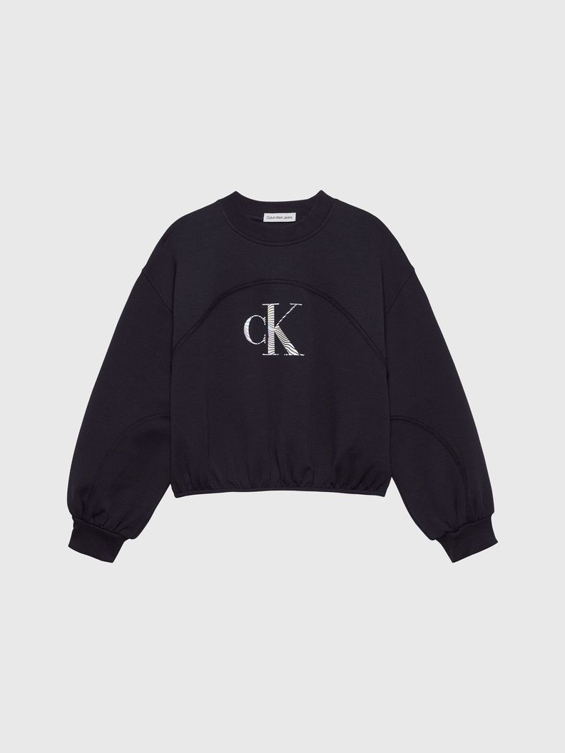 Polerón Niña Iridescent Negro Calvin Klein-4
