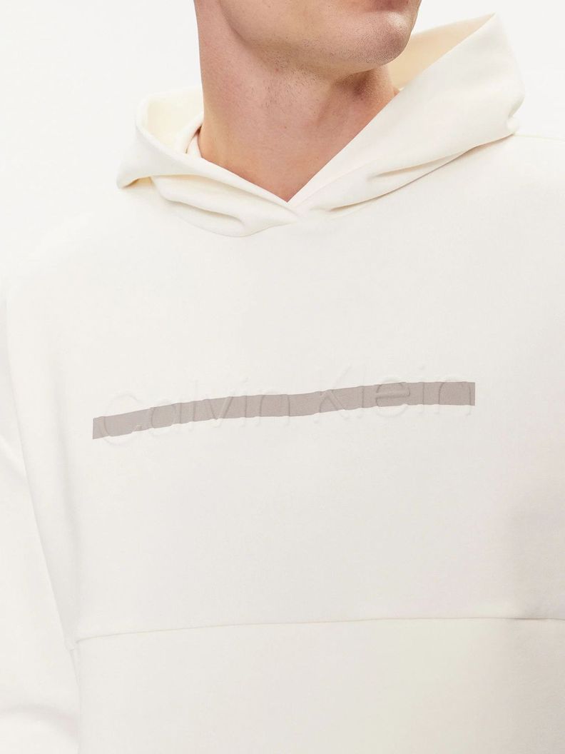 Polerón Hombre Gorro Embossed Blanco Calvin Klein-3