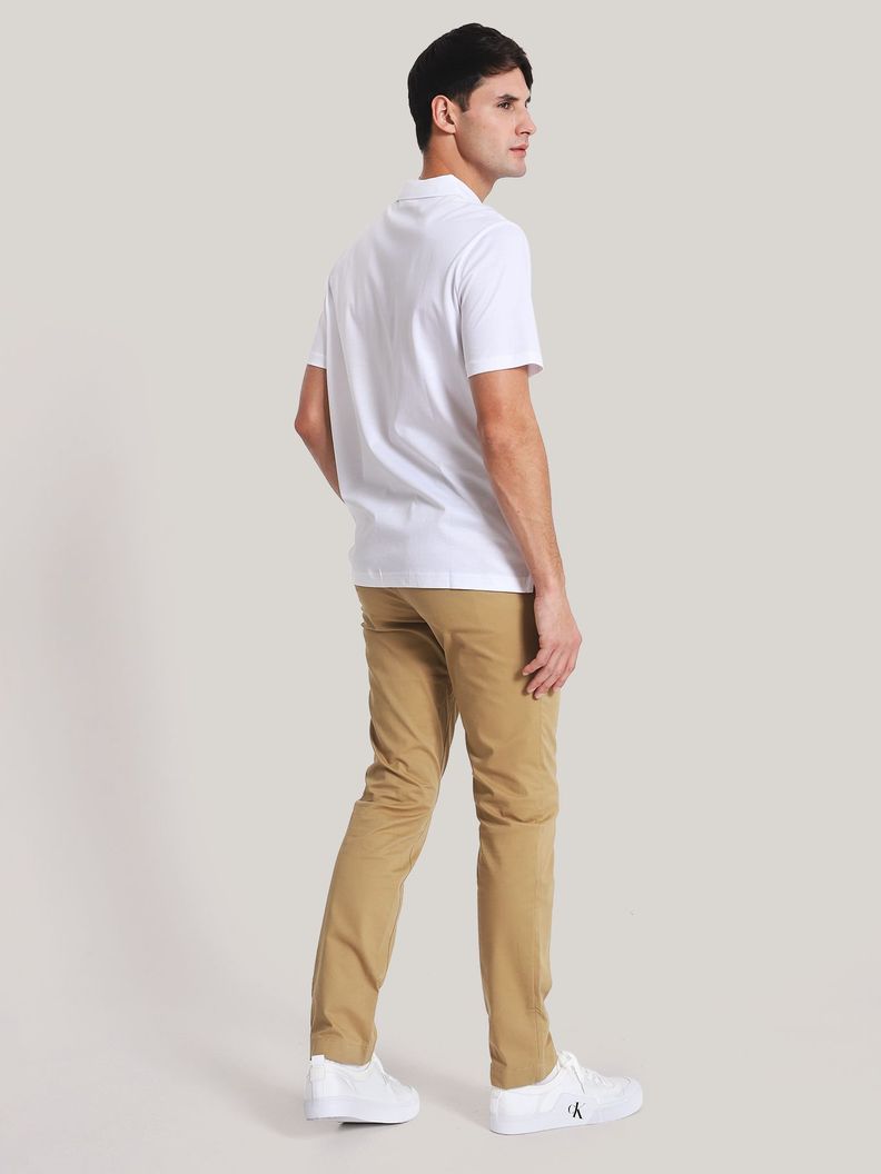 Polo Mercerized Cotton Blanco Calvin Klein-2