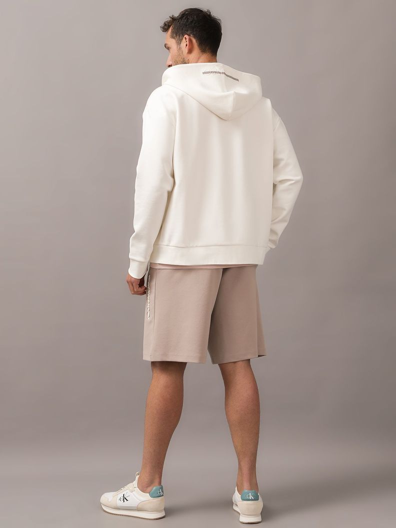 Polerón con Gorro Color Embossed Blanco Calvin Klein-2