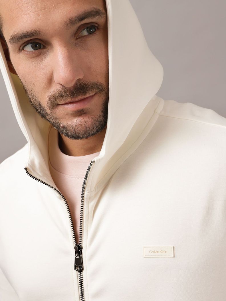 Polerón con Gorro Color Embossed Blanco Calvin Klein-3
