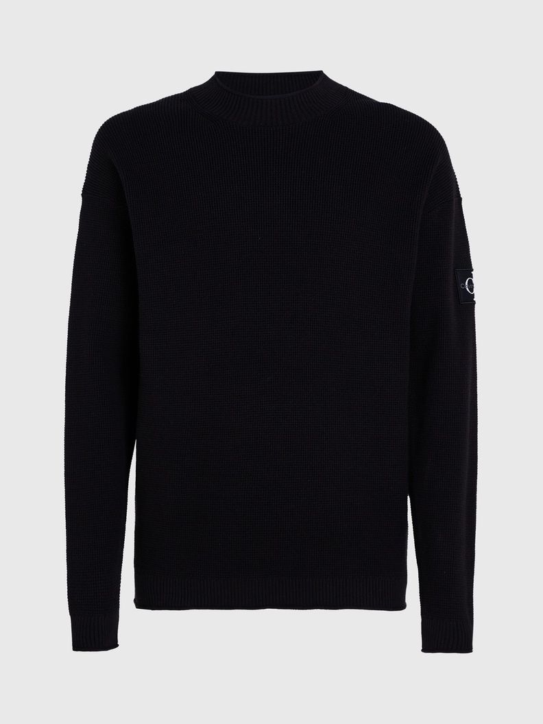 Sweater Badge Relaxed Negro Calvin Klein-4