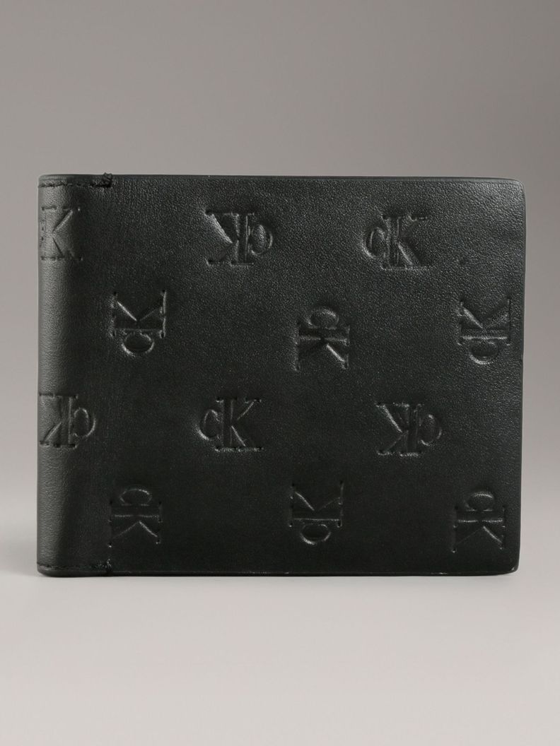 Billetera Aop Emboss Bifold Negro Calvin Klein-0