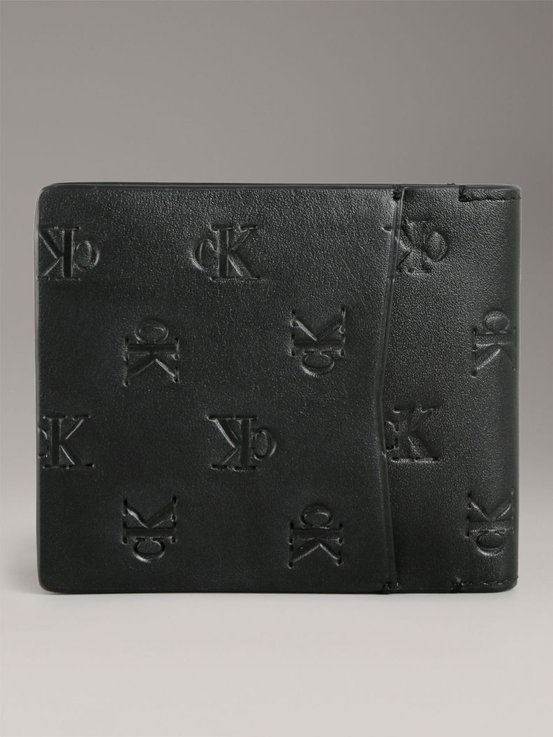 Billetera Aop Emboss Bifold Negro Calvin Klein-1