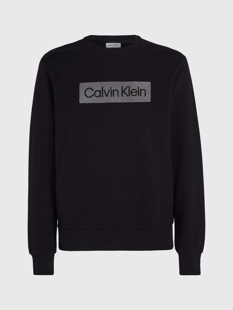 Polerón Textured Embroidery Negro Calvin Klein-4