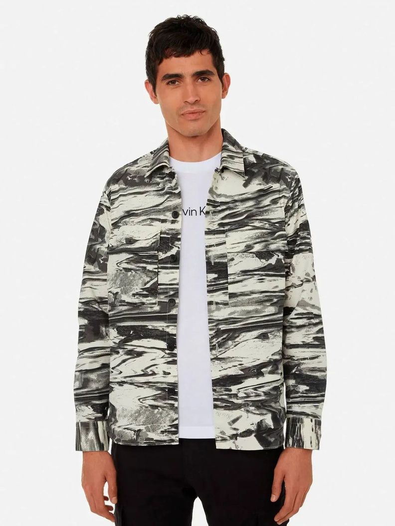 Sobrecamisa Cotton Nylon Blanco Calvin Klein-0