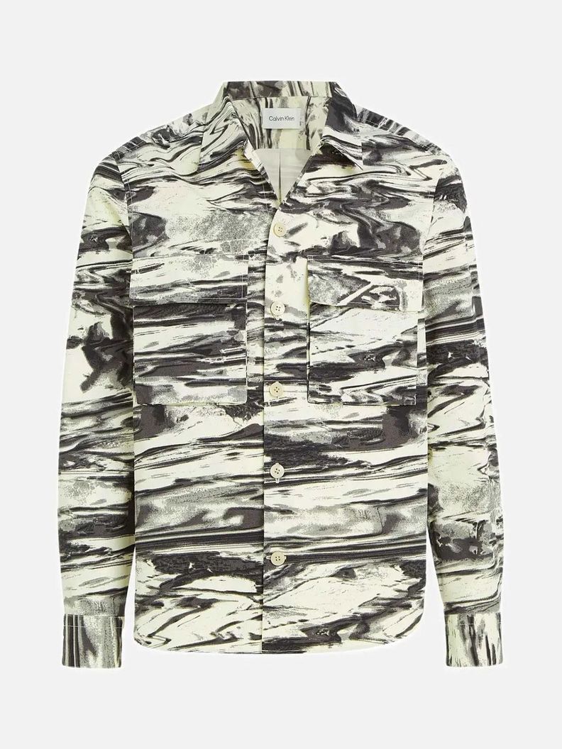 Sobrecamisa Cotton Nylon Blanco Calvin Klein-3