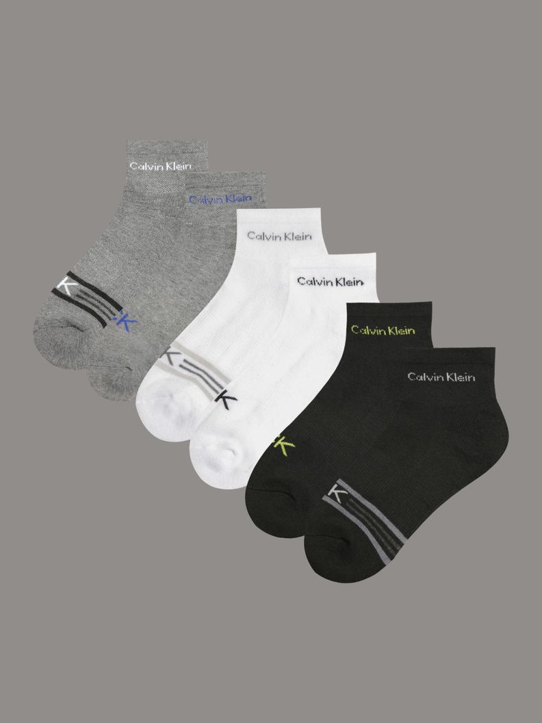 Pack 6 Calcetines Cushion Quart Multicolor Calvin Klein-0