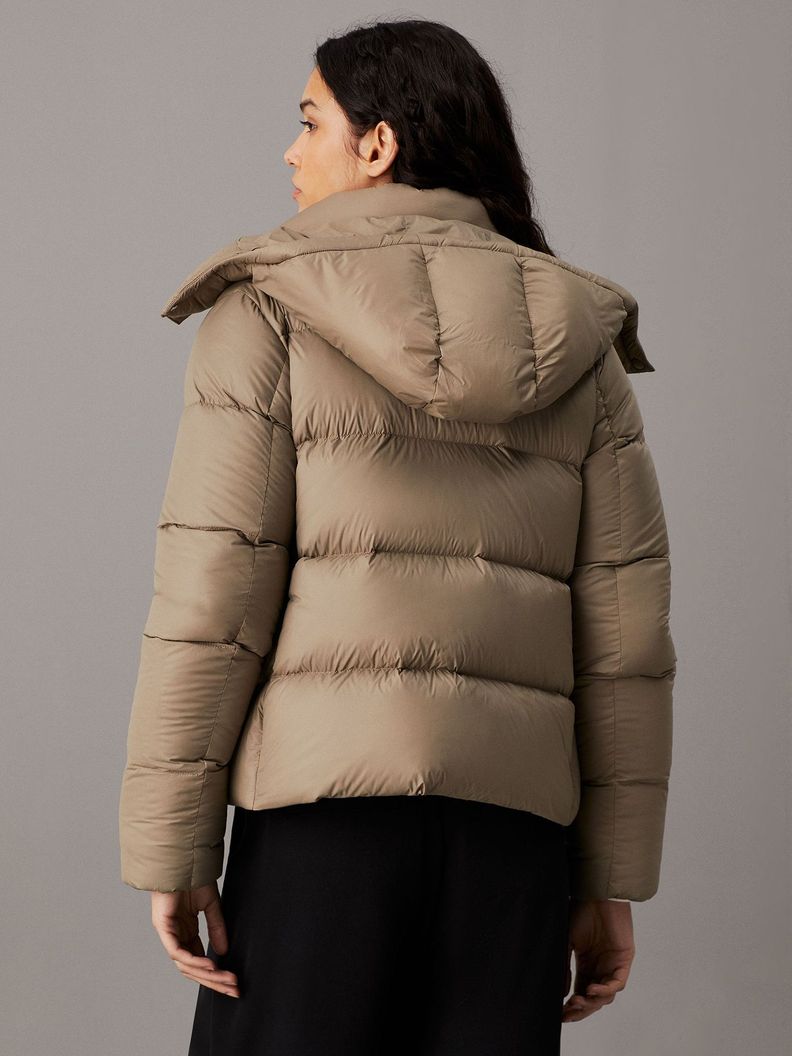 Parka Down Short Puffer Beige Calvin Klein-2