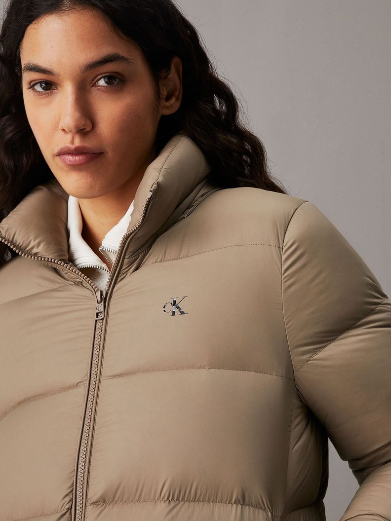 Parka Down Short Puffer Beige Calvin Klein-3