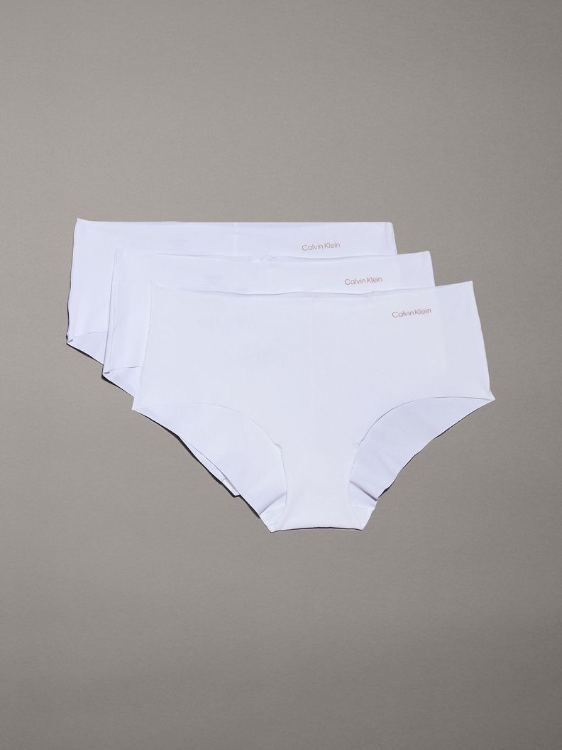 Pack 3 Calzones Hipsters Invisible Blanco Calvin Klein-0