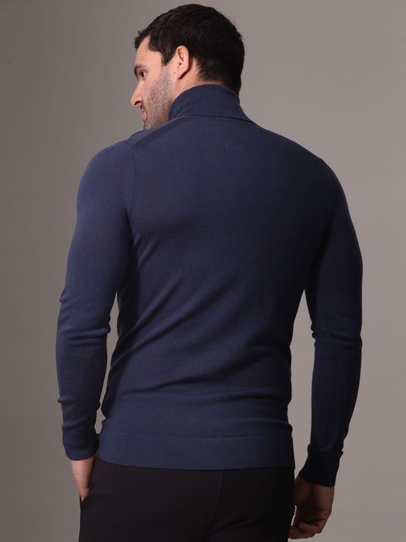 Sweater Merino Rws Turtle Neck Azul Calvin Klein-3