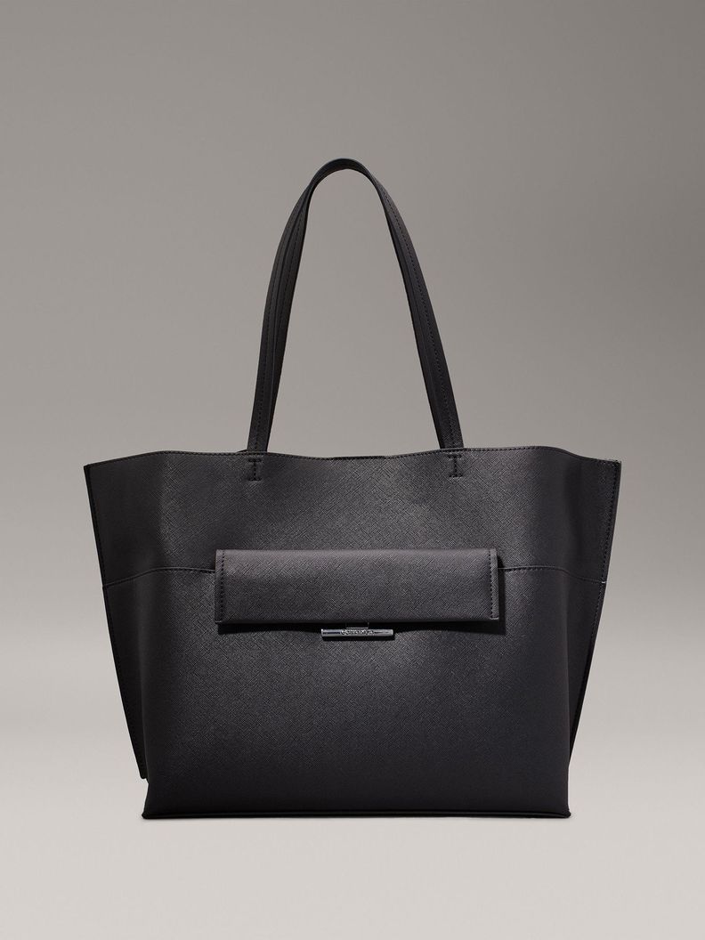 Cartera Tote CK Linear Negro Calvin Klein-0