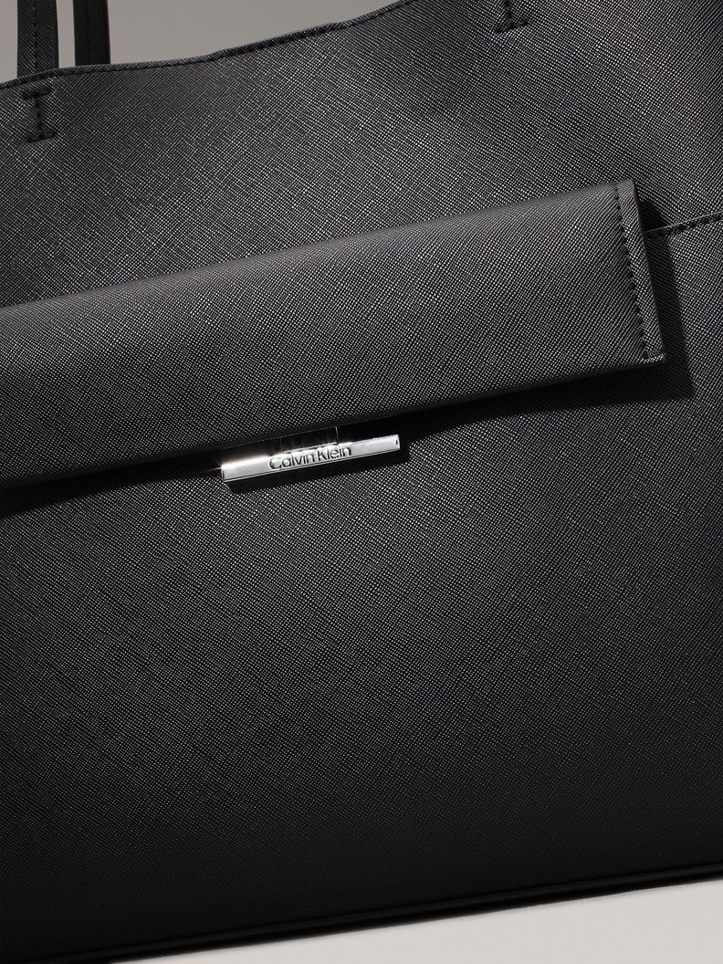Cartera Tote CK Linear Negro Calvin Klein-3
