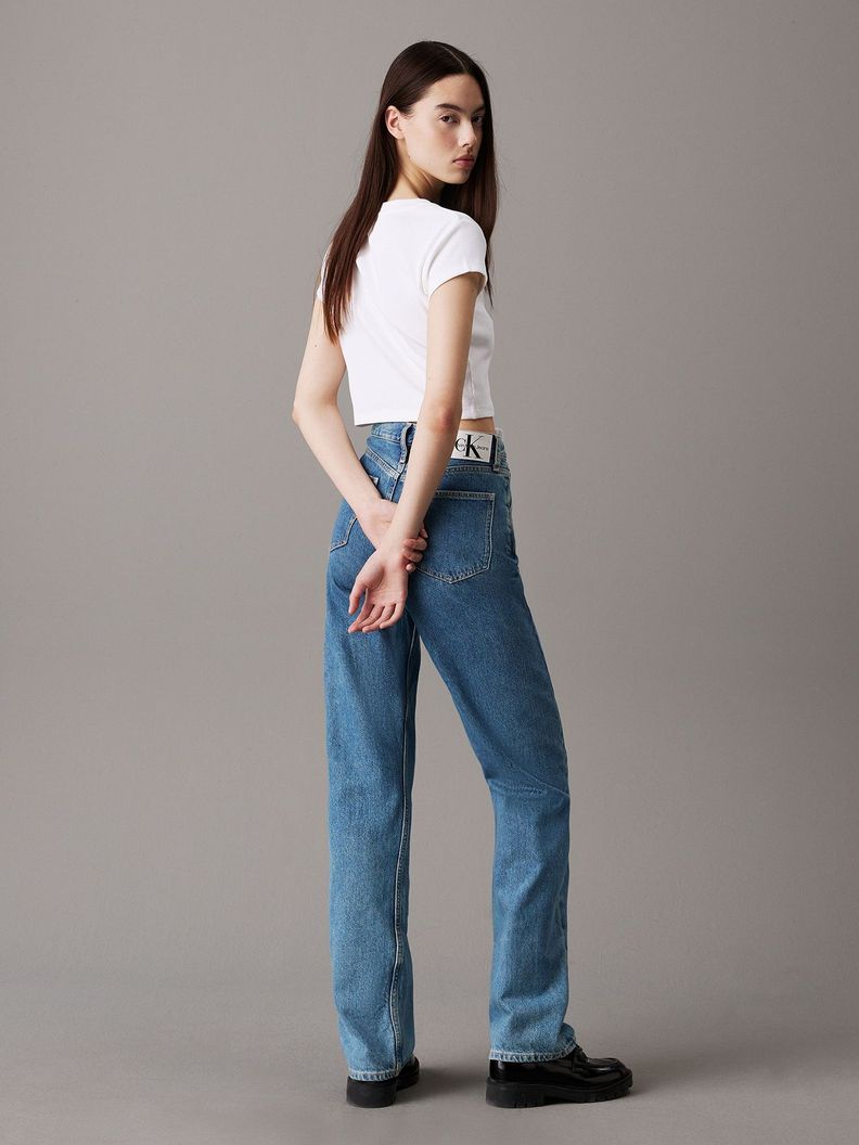 Polera Woven Label Rib Baby Blanco Calvin Klein-2