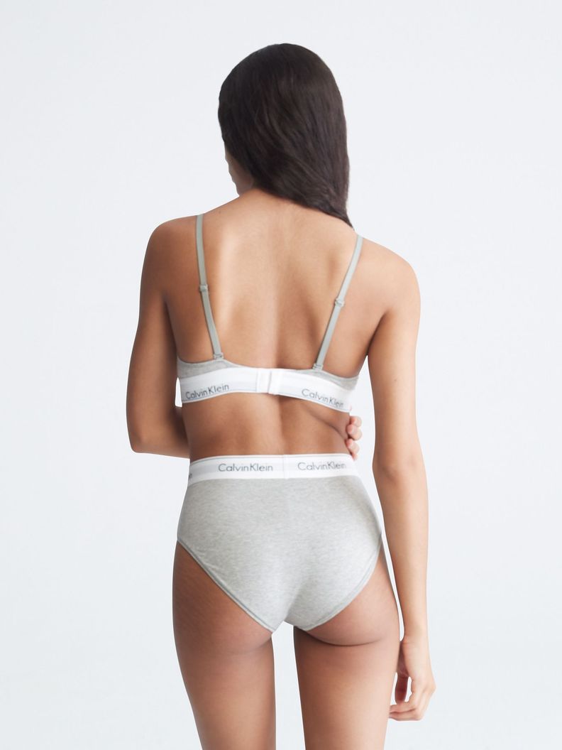 Sujetador de triángulo 020 Gris Calvin Klein-2