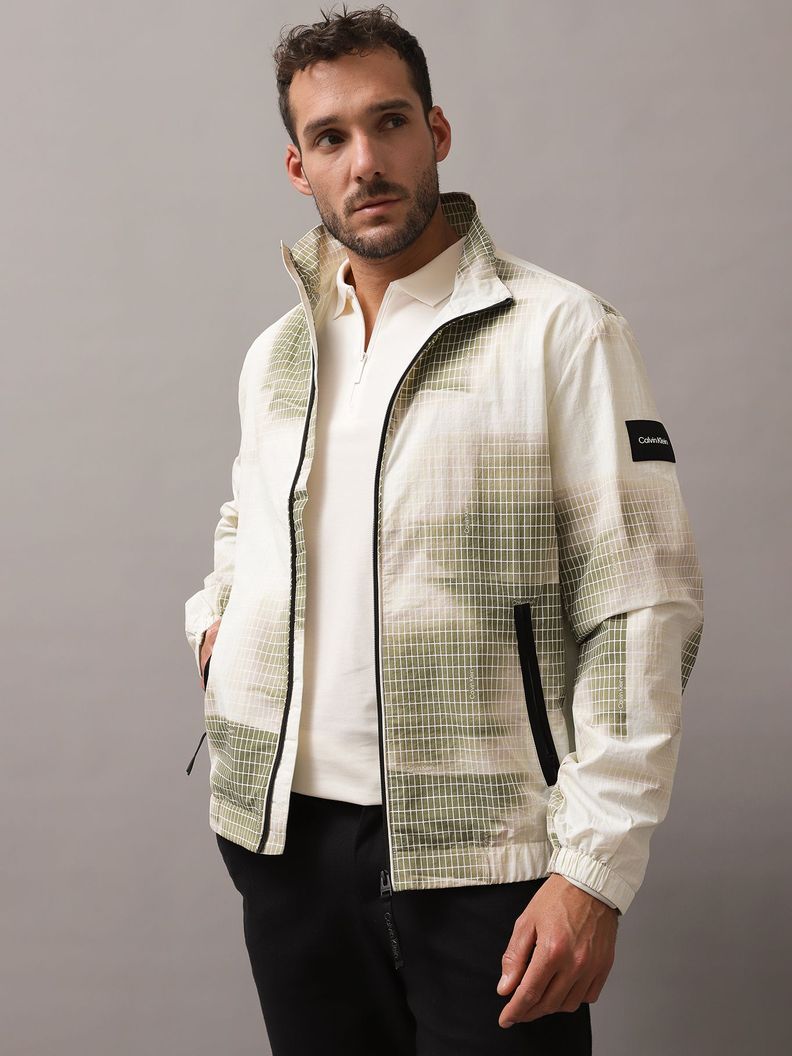 Chaqueta Diffused Grid Multicolor Calvin Klein-0