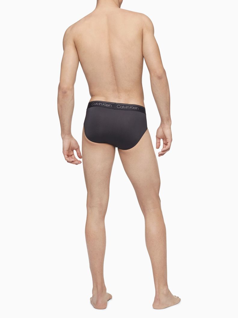 Pack 3 Slips Micro Stretch Negro Calvin Klein-2