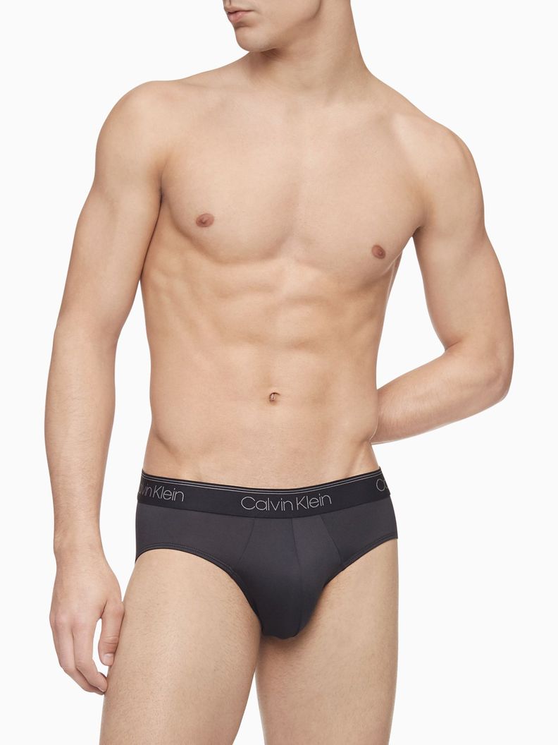 Pack 3 Slips Micro Stretch Negro Calvin Klein-1