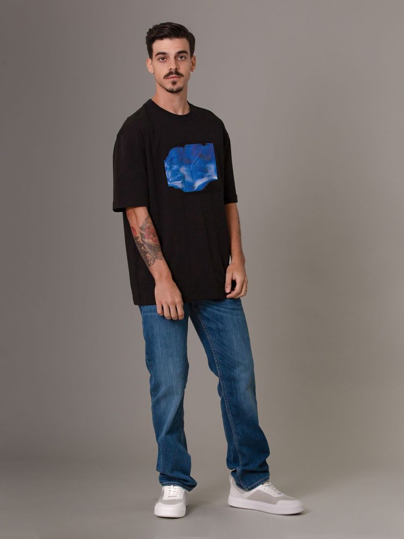 Polera Euphoric Floral Negro Calvin Klein-1