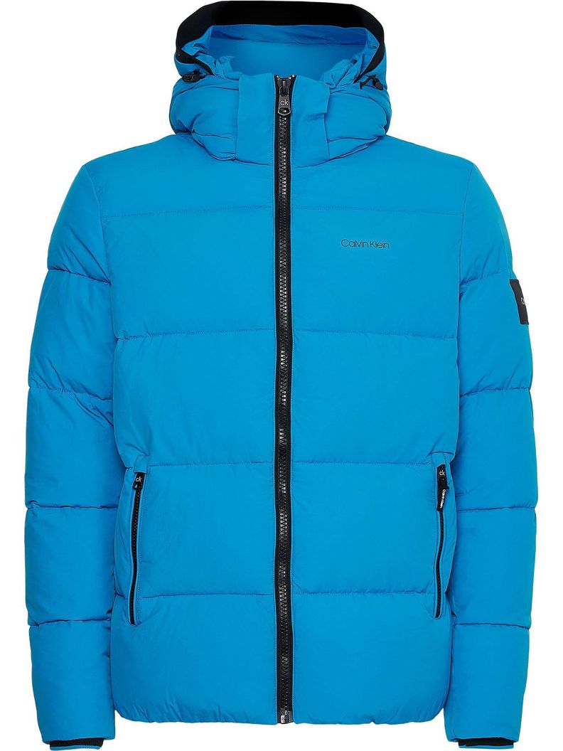 Parka Crinkle Azul Calvin Klein