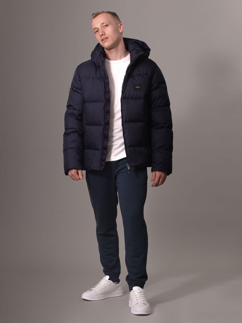 Parka de Gorro Quilt Puffer Azul Calvin Klein-1
