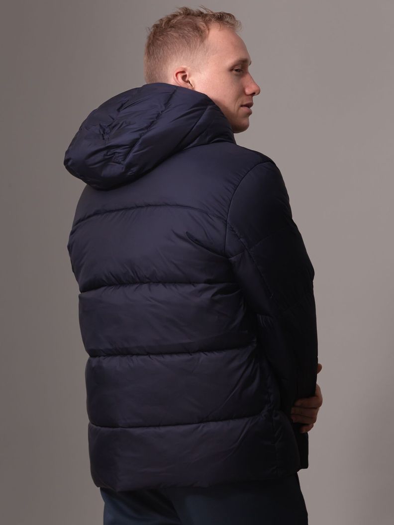 Parka de Gorro Quilt Puffer Azul Calvin Klein-3