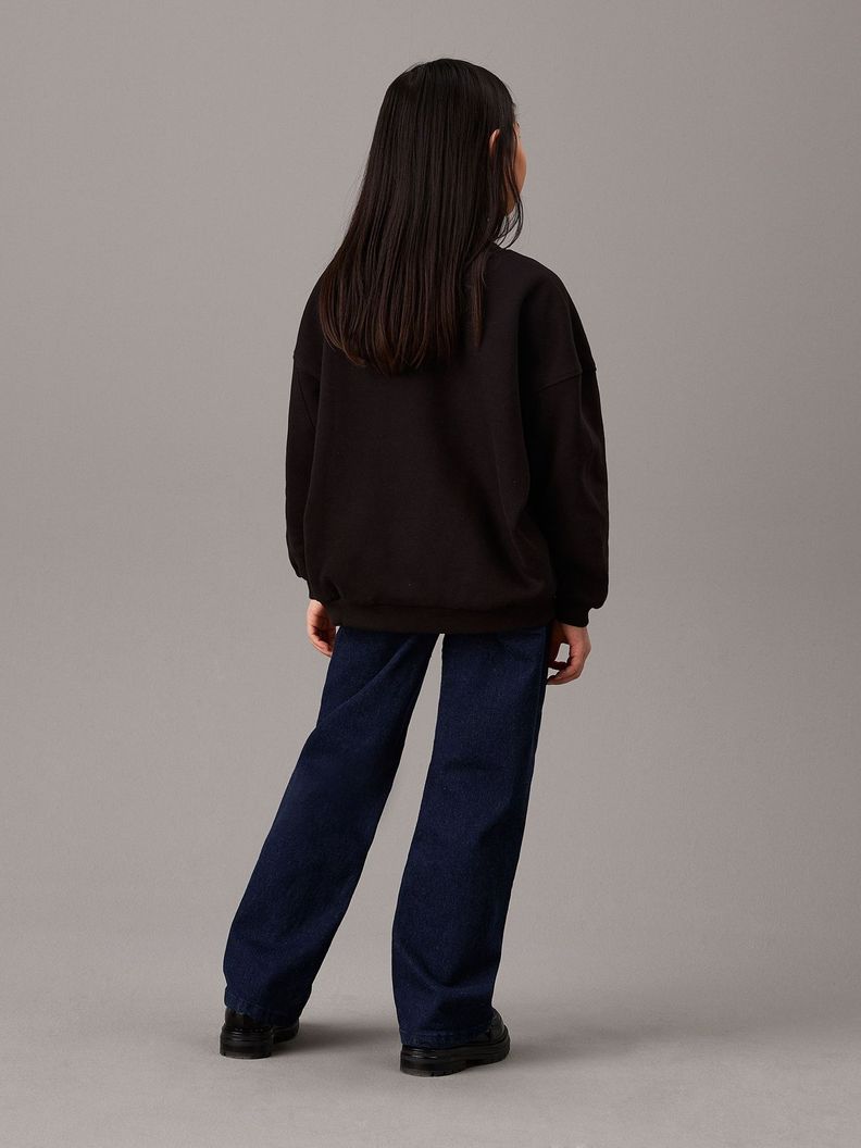 Polerón Niña Teddy Monologo Negro Calvin Klein-2